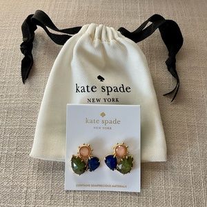 Kate Spade New York “Perfectly Imperfect” Semi-Precious Stone Cluster Earrings